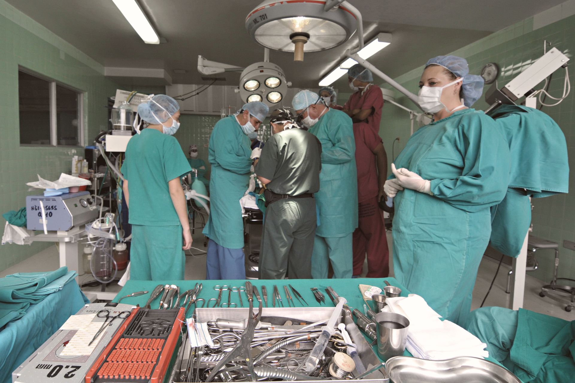 Surgical team at work